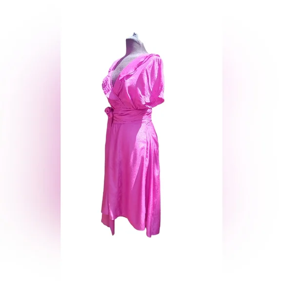 Fashion Granada Boutique Style Dress in Fuschia Size 3x - Picture 3 of 7